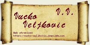 Vučko Veljković vizit kartica